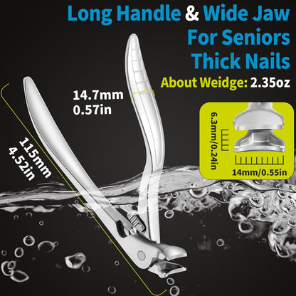 🏆Flash Sale⚡40K+ SOLD! ✂️ Curved Nail Clipper – Ergonomic & Easy for Seniors 🖤