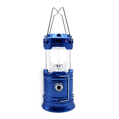 Solar Camping Lantern - Rechargeable LED Lights, Magnetic Base & Foldable Hanging Hook