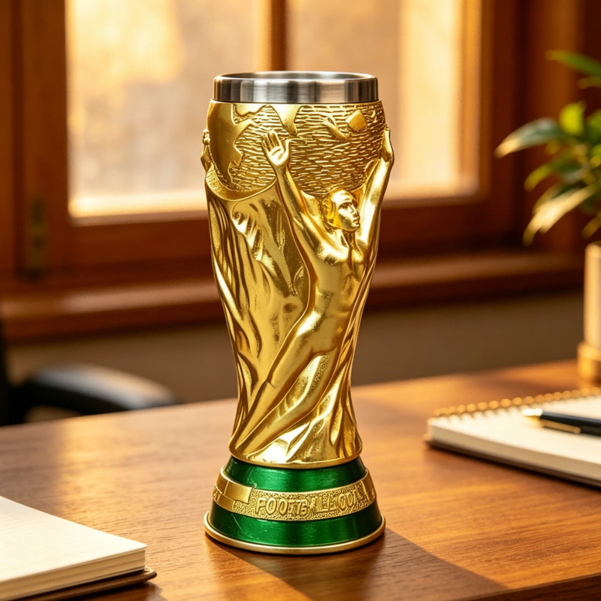 Creative Gold Trophy Beer Mug – Home, Office & Party Drinking Cup – Fun Birthday & Holiday Gift for Adults
