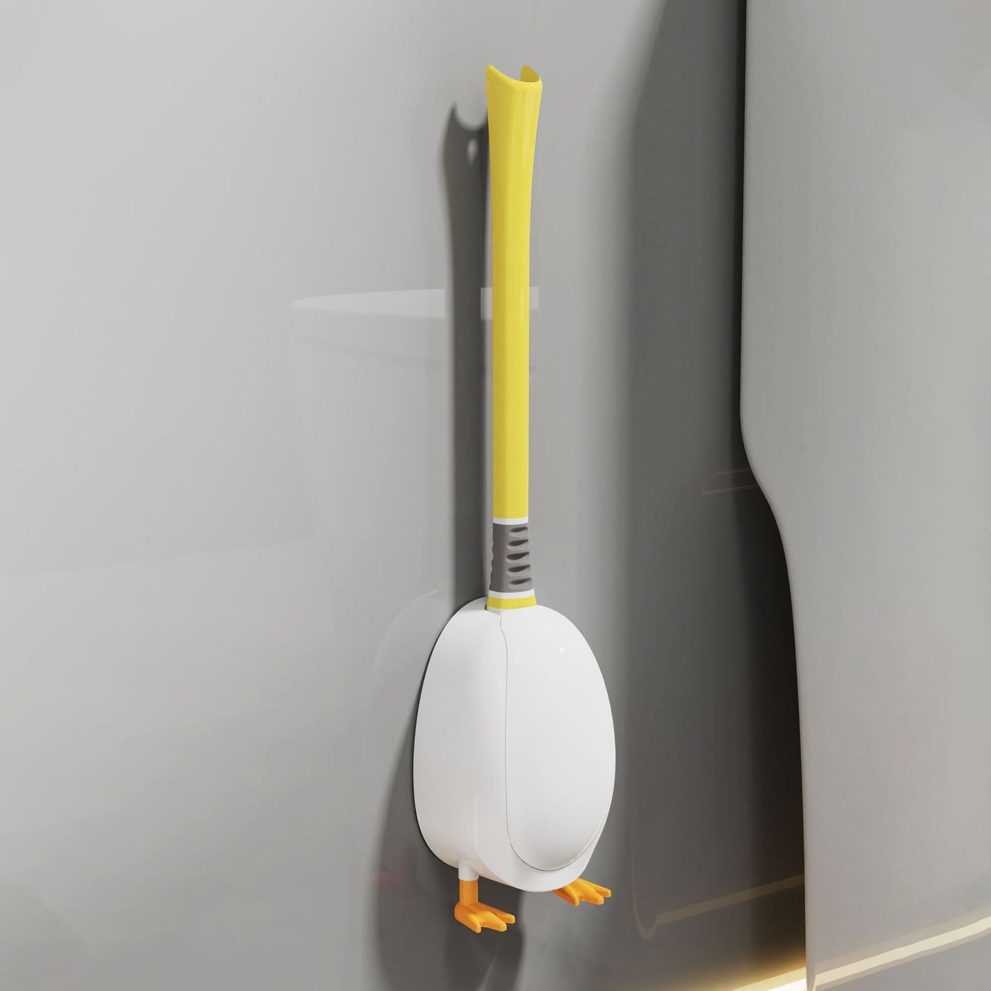 Cute Duck Silicone Toilet Brush – Flexible Deep-Clean Design
