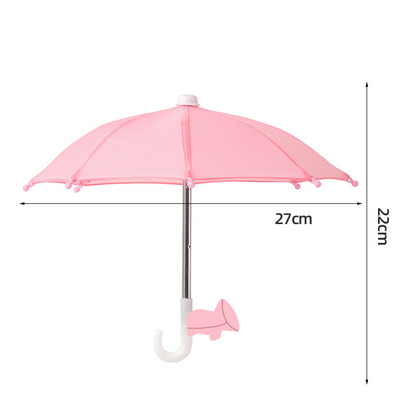 📱☂️Protection Phone Umbrella for Sun Universal Adjustable Piggy Suction Cup Phone Stand with Sun Shade Cover