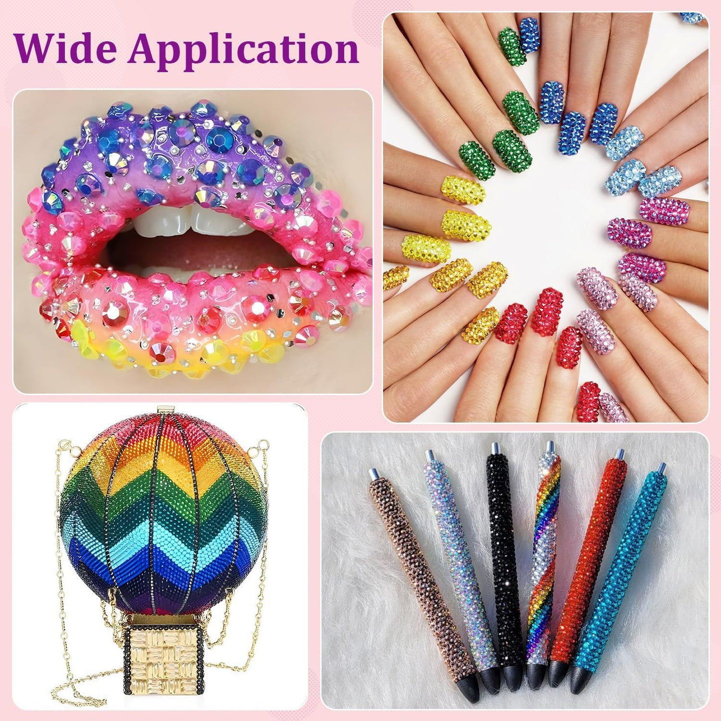 10000Pcs Resin Jelly Rhinestones for Crafting