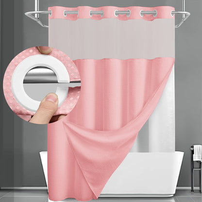 No Hook Shower Curtain