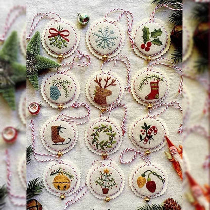 🧵Beginner-Friendly DIY Heirloom Oval Embroidery Ornament Kit Collection | Complete Kit with All Tools & Step-by-Step Guide Included 💕