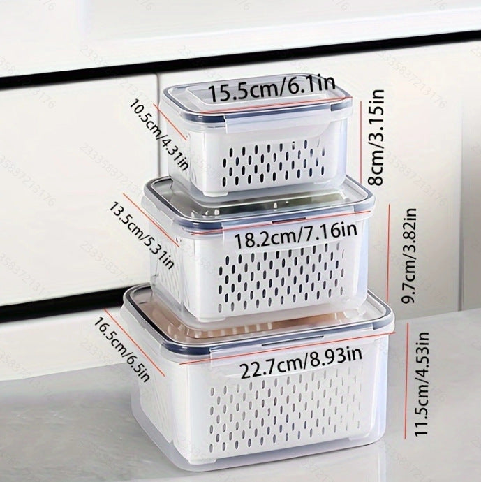 🍓 Refrigerator Food Storage Containers – Keep Fruits Fresh