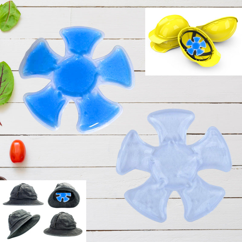 ❄️2PCS  Cooling Hat Insert – Reusable Gel Ice Pack for Helmets & Caps