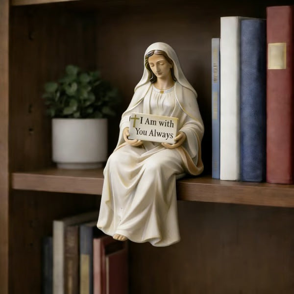 ✨Hand-Painted Resin Jesus Figurine✝️Serene Desk Companion🙏