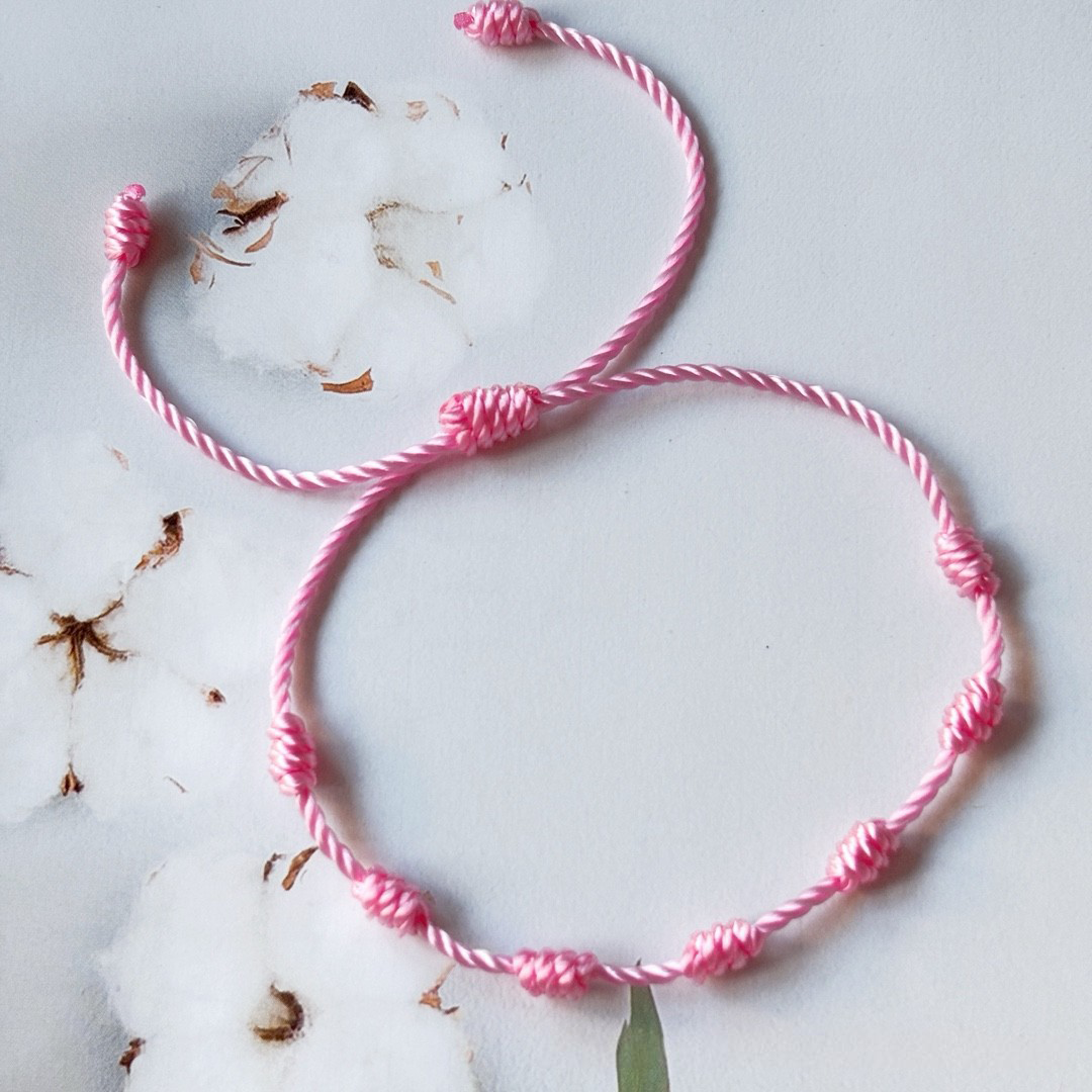 Enchanted Protection Bracelet - Red Cord with Knots