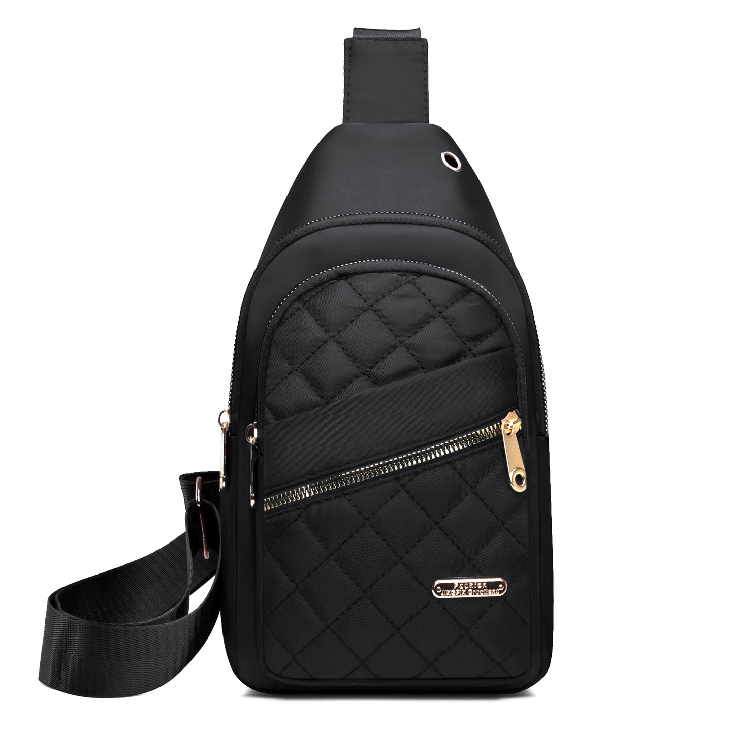 Women's Solid Color Quilted Waterproof Belt Bag - Adjustable Strap, Large Capacity, Matching Multiple Pockets
