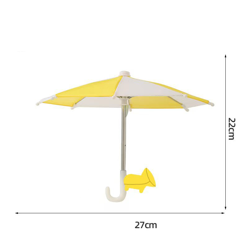 📱☂️Protection Phone Umbrella for Sun Universal Adjustable Piggy Suction Cup Phone Stand with Sun Shade Cover