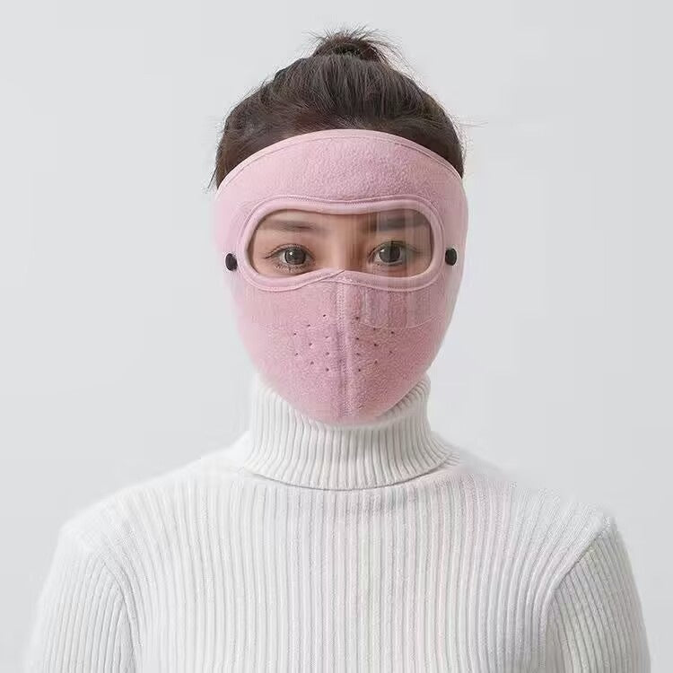 ❄️ Cozy Winter Face Cover with Clear Eye Shield – Comfort for Chilly Days Outdoors