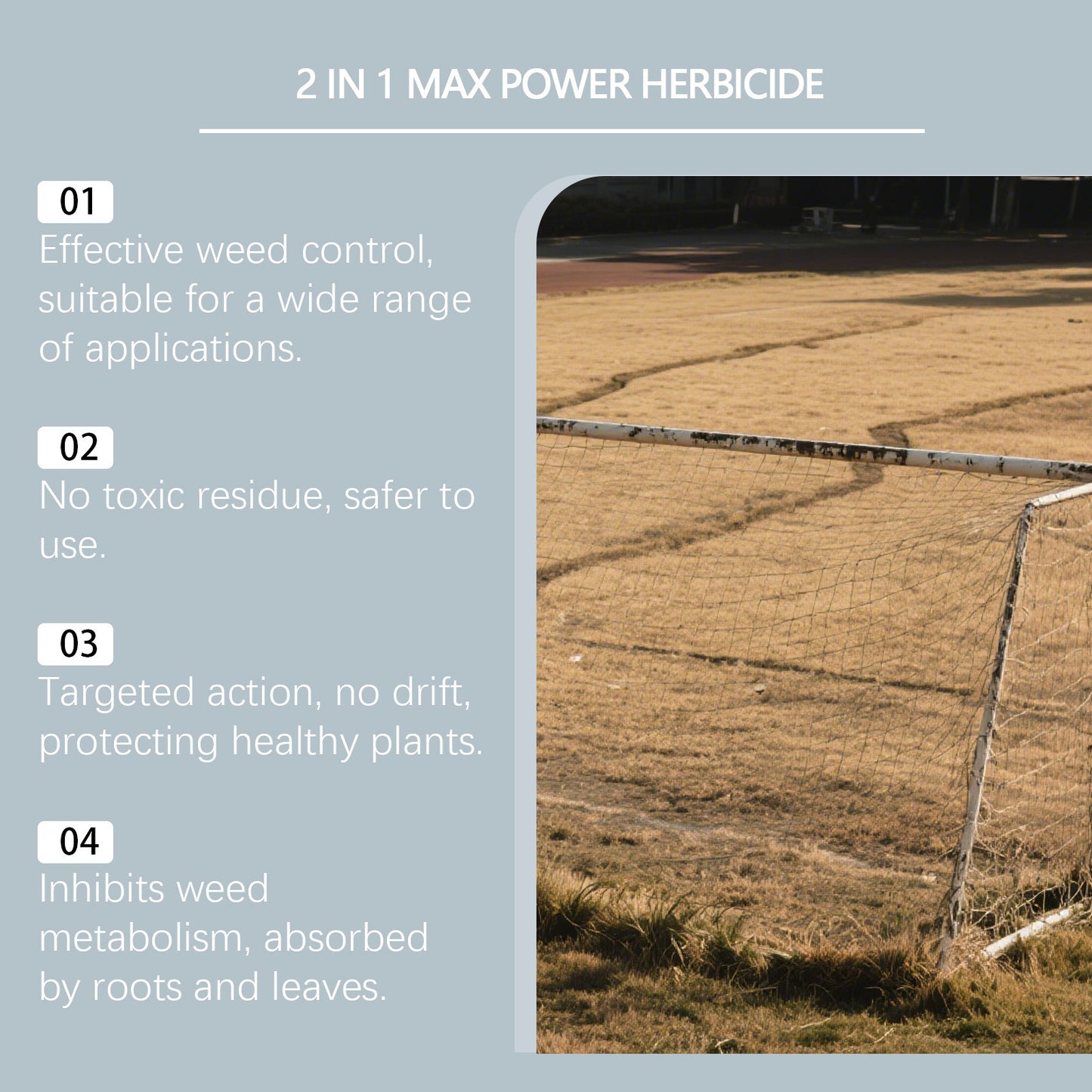 🏆 Professional Dual-Action Herbicide — Kills Toughest Weeds in 6 Hours! Non-Glyphosate Max Strength Formula ✨