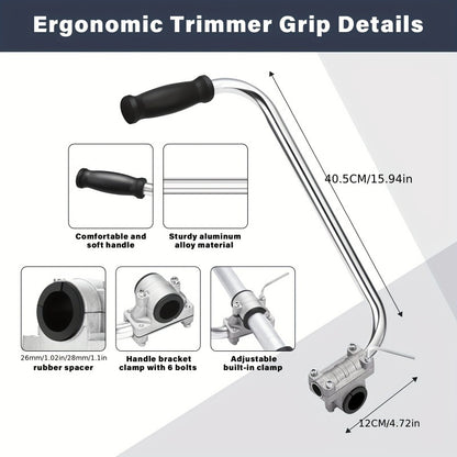 🔥 Best-Seller – Ergonomic String Trimmer Handle Extension for Better Grip & Control