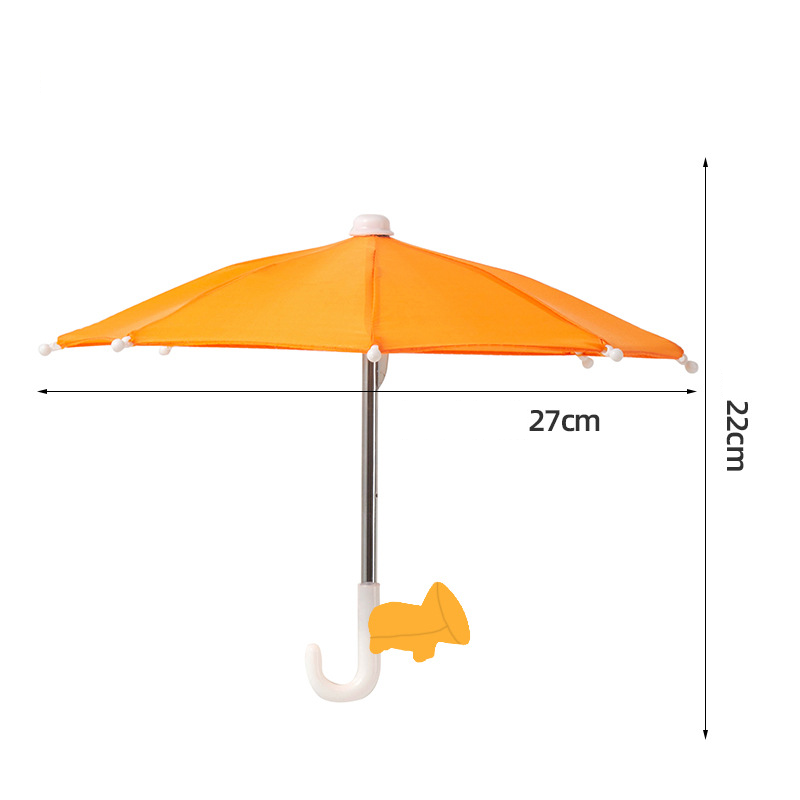📱☂️Protection Phone Umbrella for Sun Universal Adjustable Piggy Suction Cup Phone Stand with Sun Shade Cover