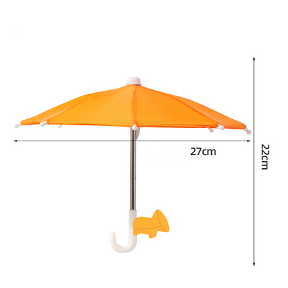 📱☂️Protection Phone Umbrella for Sun Universal Adjustable Piggy Suction Cup Phone Stand with Sun Shade Cover
