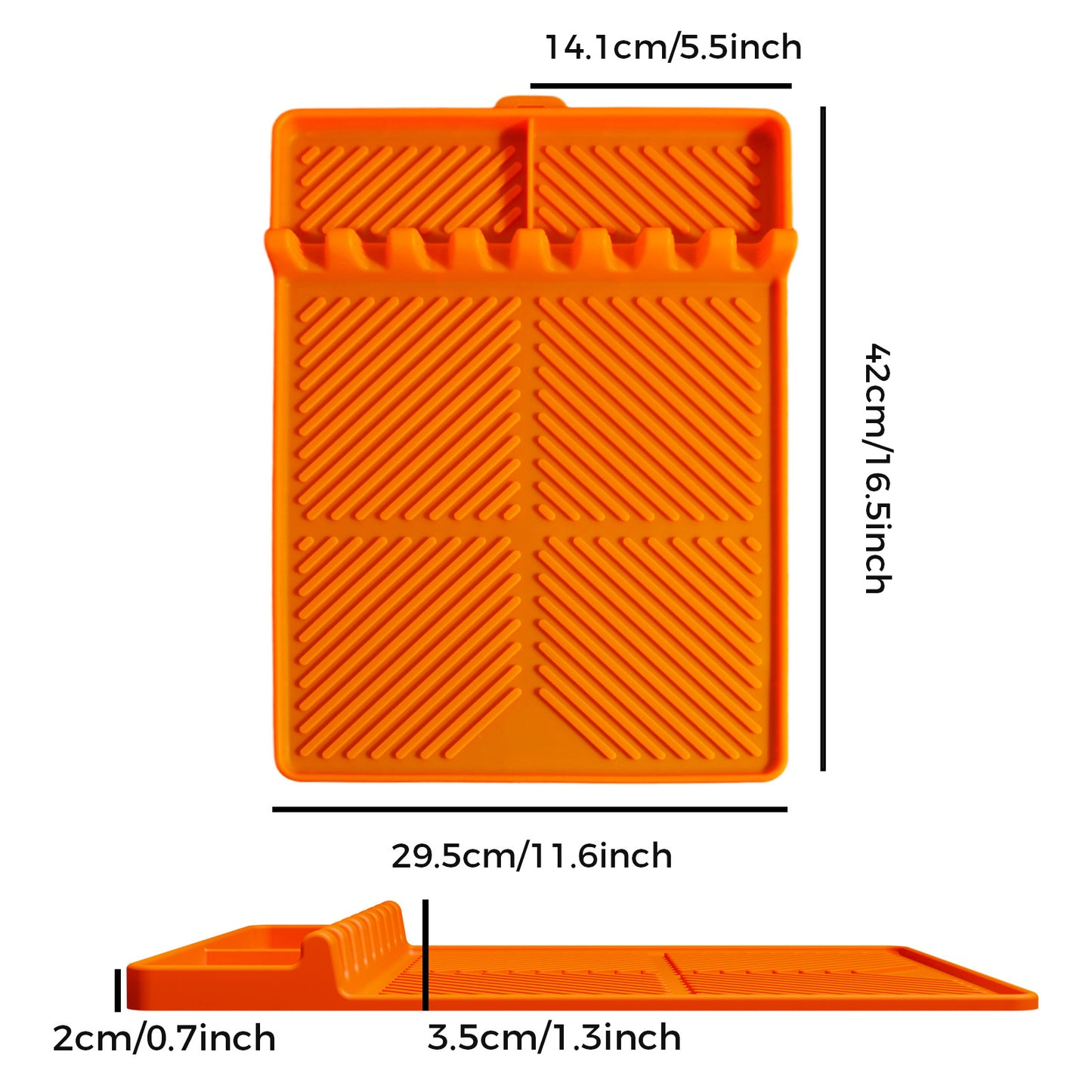 🔥🍳 16.5" × 11" Silicone Grill Side Shelf Mat – Heat-Resistant, Non-Slip & Dishwasher Safe BBQ Organizer ✨