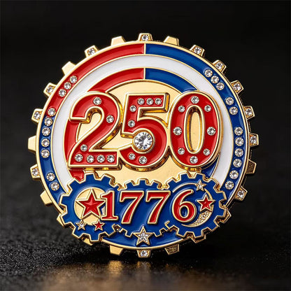 US 250th Anniversary Brooch Pin