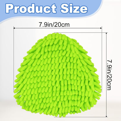 Triangle Chenille Mop Replacement Head – Compatible with O-Cedar & Vileda Spin Mops