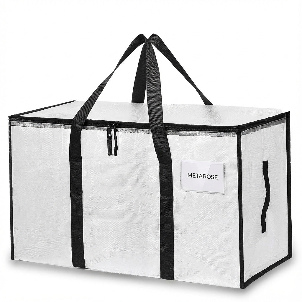 Moving Bags, Collapsible Zippered Storage Bags with Handles, Waterproof Foldable Organizers