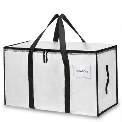 Moving Bags, Collapsible Zippered Storage Bags with Handles, Waterproof Foldable Organizers