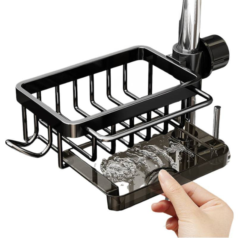 🧺Kitchen Faucet Sponge Holder & Sink Organizer Rack