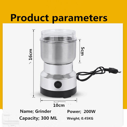 ⏳Last Day 49 OFF 🌿 Stainless Steel Dry Ingredient Grinder ✨ Spices, Grains & Coffee