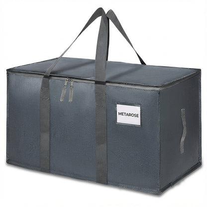 Moving Bags, Collapsible Zippered Storage Bags with Handles, Waterproof Foldable Organizers