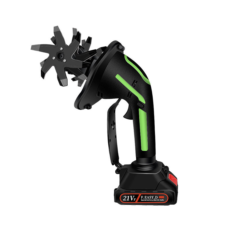 Multifunctional 2-in-1 Cordless Tiller & Cultivator with Telescopic Pole