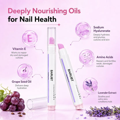 Cuticle Remover Pen Set 2PCS with Oil
