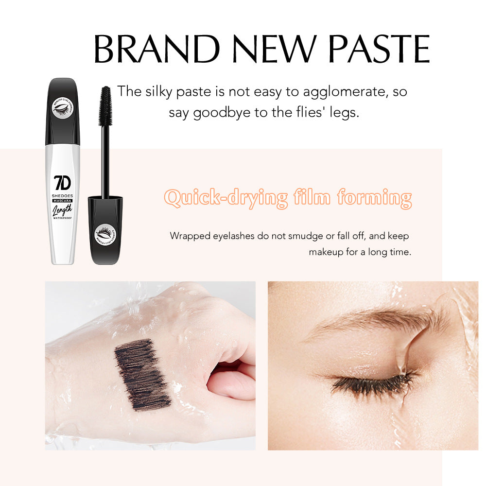 ✨ 2-Pack 7D Silk Fiber Mascara – Waterproof Lengthening & Volumizing Black Mascara