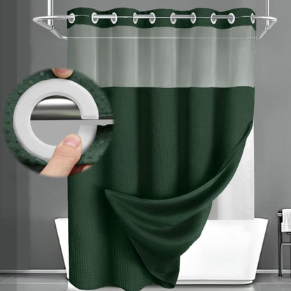 No Hook Shower Curtain