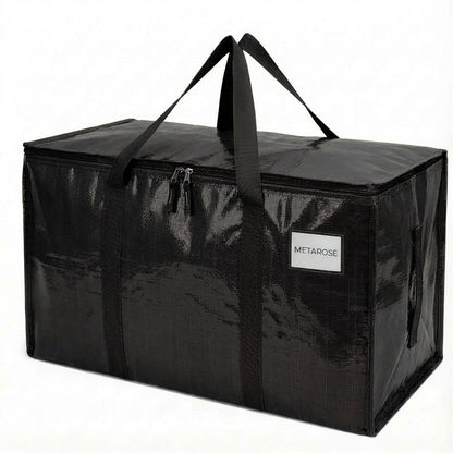 Moving Bags, Collapsible Zippered Storage Bags with Handles, Waterproof Foldable Organizers