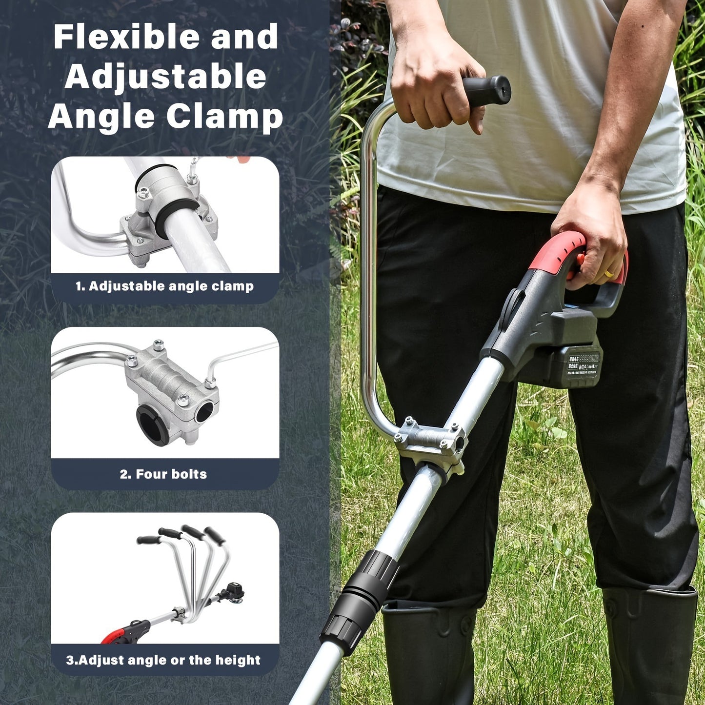 🔥 Best-Seller – Ergonomic String Trimmer Handle Extension for Better Grip & Control