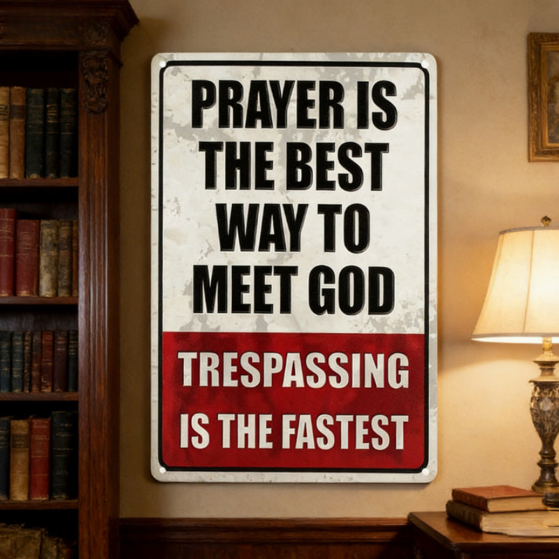 🔥Metal No Trespassing Signs Private Property Funny