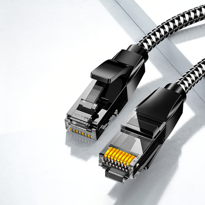 Cat 8 Ethernet Cable 6FT, High Speed Braided 40Gbps 2000Mhz Network Cord