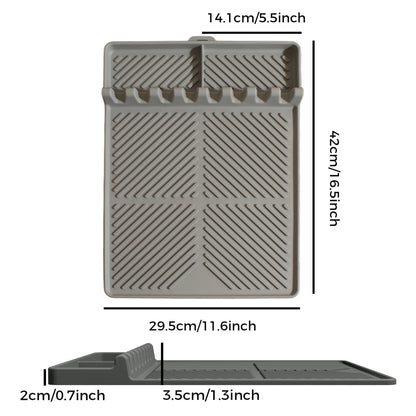 🔥🍳 16.5" × 11" Silicone Grill Side Shelf Mat – Heat-Resistant, Non-Slip & Dishwasher Safe BBQ Organizer ✨