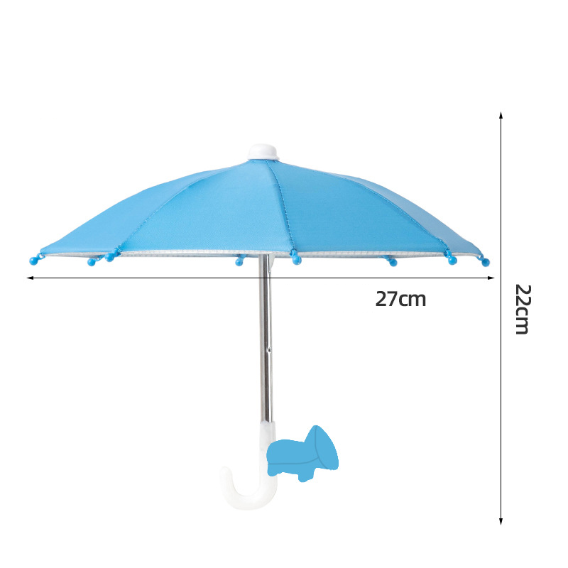 📱☂️Protection Phone Umbrella for Sun Universal Adjustable Piggy Suction Cup Phone Stand with Sun Shade Cover