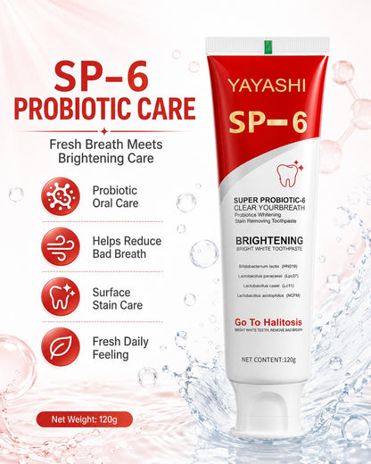🦷 Probiotic Whitening Toothpaste Set – Stain Removal, Fresh Breath & Brightening Care