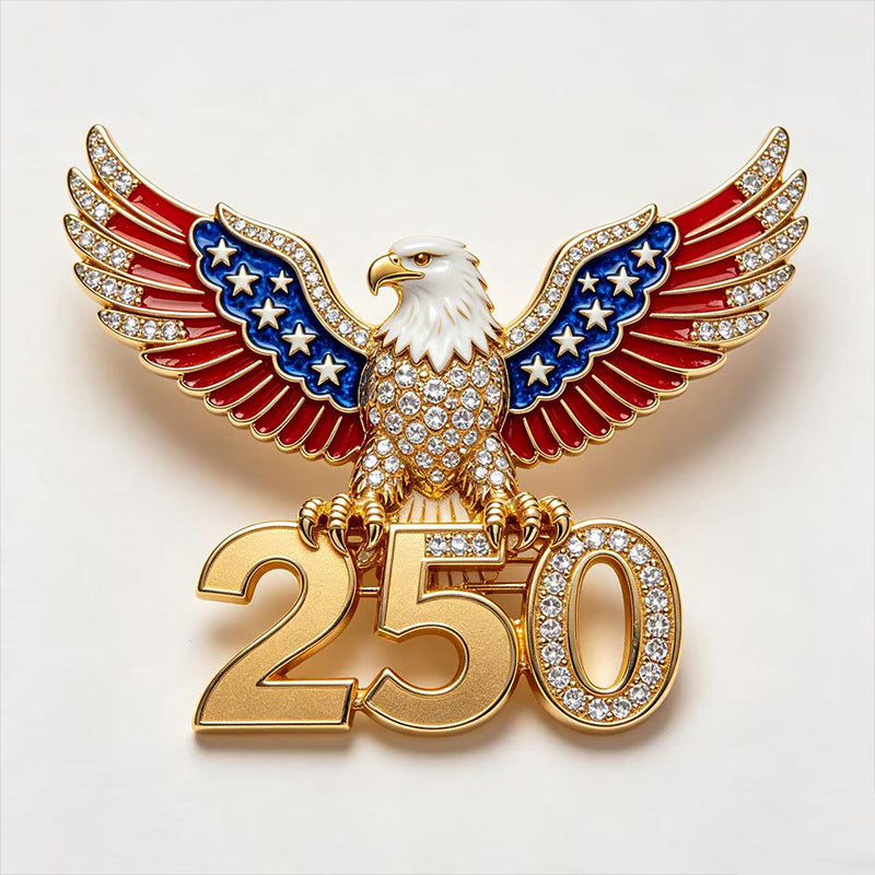 US 250th Anniversary Brooch Pin