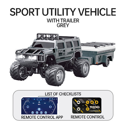🚙 Mini RC Off-Road Truck – 2.4GHz Remote Control SUV with LED Lights, Spring Suspension & USB Rechargeable Battery 🎁