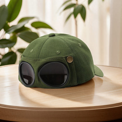 Ear-Style Aviator Baseball Cap – Streetwear Snapback Hat with Sun Protection