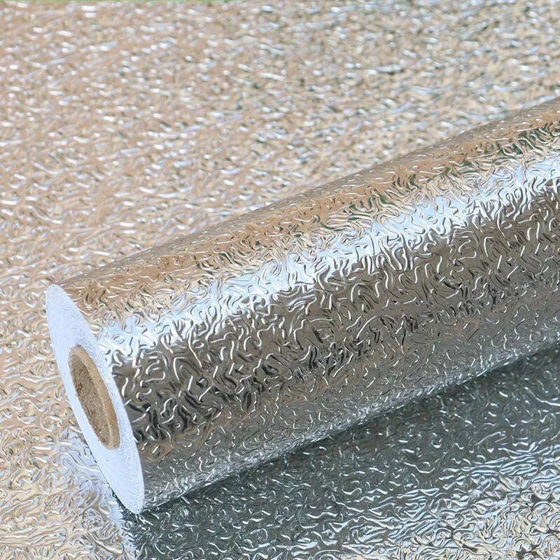 🔥50% OFF – Stainless Steel Oil-Proof Adhesive Wallpaper Roll for Kitchen Countertops, Cabinets & Backsplash