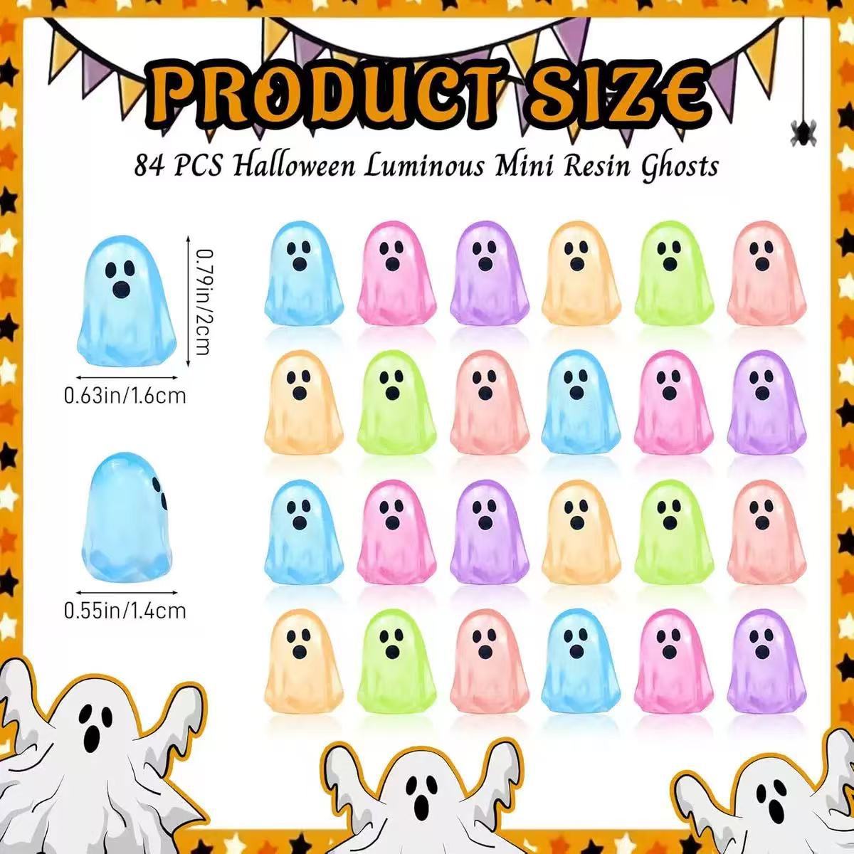 🔥LAST DAY 50% OFF - Glow-in-the-Dark Cute Ghost Resin Bead Set