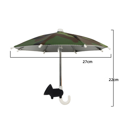 📱☂️Protection Phone Umbrella for Sun Universal Adjustable Piggy Suction Cup Phone Stand with Sun Shade Cover