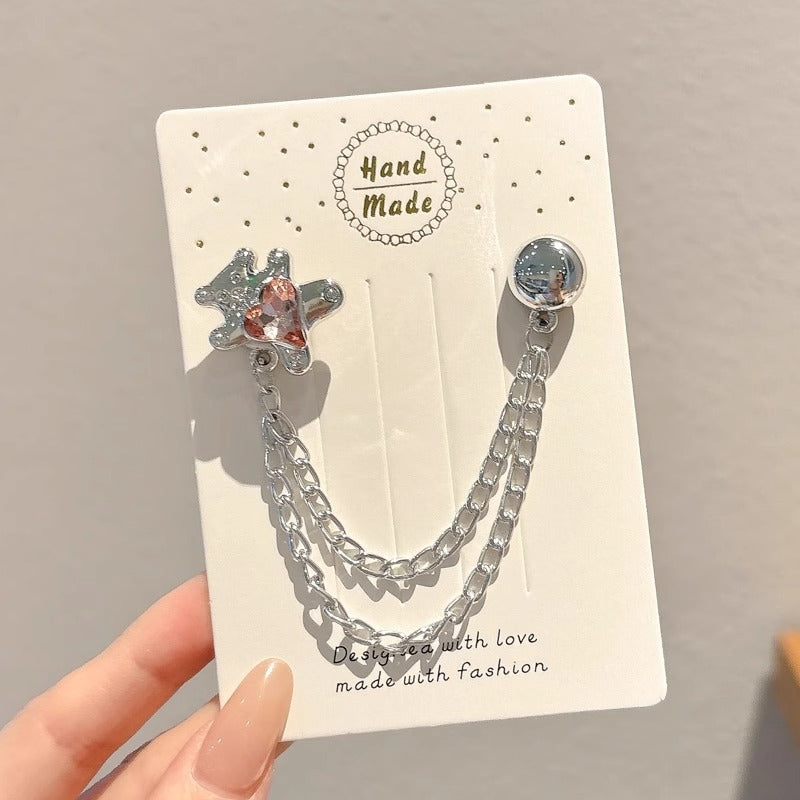 🔥2026 New Magnetic Chain Buckle for Pants Hem Fixing, Anti-Dragging, Clothing Shortening, and Decorative Hem Clips