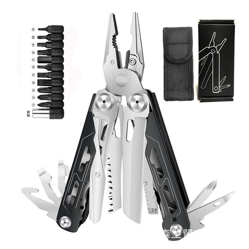 28-in-1 Stainless Steel Multi-Tool Pliers – Foldable Pocket Tool for Camping, Hiking, Fishing & Everyday Repairs