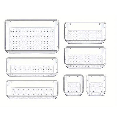 Vanity Drawer Organizer for Makeup, Jewelry & Gadgets (Silicone Tabs Not Included)