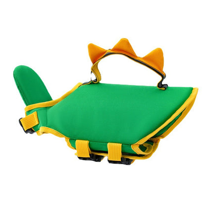 🔥LAST DAY 50% OFF🔥Dinosaur Dog Swim Float Vest with Chin Support & Rescue Handle!!!