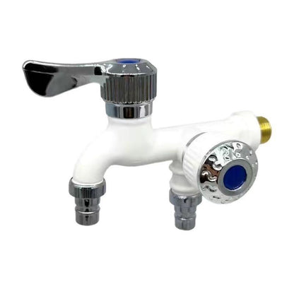💧 Dual-Outlet Faucet – Two Independent Water Connections for Laundry, Garden & Everyday Cleaning