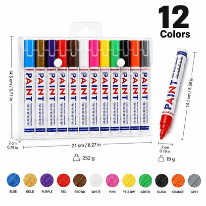 🎁Permanent Automotive Paint Marker Pens – Waterproof Oil-Based